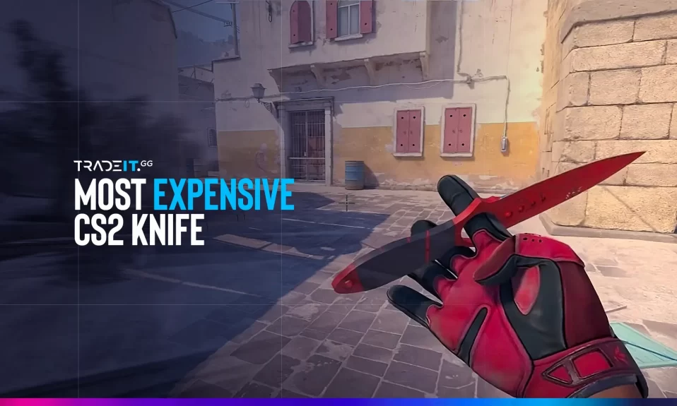 Most Expensive CS2 Knife guide showing a red knife skin